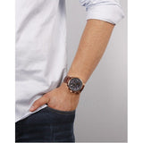 Guess Persuit Chronograph Blue Dial Brown Leather Strap Watch for Men - W0500G1 Buy Now By Guess