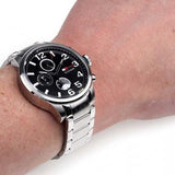 Tommy Hilfiger Jackson Quartz Black Dial Silver Steel Strap Watch for Men - 1791243 Buy Now By Tommy Hilfiger