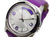 Marc Jacobs Baby Dave Silver Dial Purple Leather Strap Watch for Women - MBM1262 Buy Now By Marc Jacobs