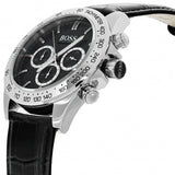 Hugo Boss Ikon Black Dial Black Leather Strap Watch for Men - 1513178 Buy Now By Hugo Boss