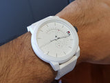 Tommy Hilfiger Denim Analog White Dial White Rubber Strap Watch for Men - 1791481 Buy Now By Tommy Hilfiger
