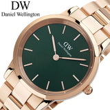 Daniel Wellington Iconic Link Emerald Green Dial Rose Gold Steel Strap Watch For Women - DW00100419 Buy Now By Daniel Wellington