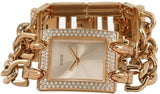 Guess Mod Heavy Metal Diamonds Rose Gold Dial Rose Gold Steel Strap Watch for Women - W0072L3 Buy Now By Guess