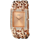 Guess Mod Heavy Metal Diamonds Rose Gold Dial Rose Gold Steel Strap Watch for Women - W0072L3 Buy Now By Guess