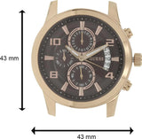 Guess Exec Chronograph Brown Dial Brown Leather Strap Watch For Men - W0076G4 Buy Now By Guess