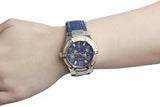 Guess Jet Setter Analog Blue Dial Blue Denim Strap Watch For Women - W0289L1 Buy Now By Guess