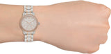Guess Enchanting Diamonds Silver Dial Two Tone Steel Strap Watch for Women - W0305L3 Buy Now By Guess