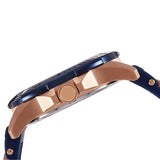 Guess Oasis Blue Dial Blue & Rose Gold Stainless Steel Strap Watch For Men - W0366G4 Buy Now By Guess