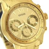 Guess Mini Sunrise Quartz Gold Dial Gold Steel Strap Watch For Women - W0448L2 Buy Now By Guess