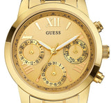 Guess Mini Sunrise Quartz Gold Dial Gold Steel Strap Watch For Women - W0448L2 Buy Now By Guess
