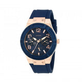 Guess Jet Setter Analog Quartz Blue Dial Blue Rubber Strap Watch For Women - W0571L1 Buy Now By Guess