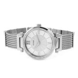Guess Soho Silver DIal Stainless Steel Mesh Bracelet Watch For Women - W0638L1 Buy Now By Guess