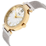 Guess Soho Diamonds Silver Dial Silver Mesh Bracelet Watch for Women - W0638L7 Buy Now By Guess