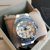 Guess Luna Diamonds White Dial White Rubber Strap Watch for Women - W0653L2 Buy Now By Guess