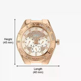 Guess Luna Diamonds White Dial White Rubber Strap Watch for Women - W0653L4 Buy Now By Guess