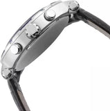 Guess Pinnacle Chronograph Quartz Blue Dial Black Leather Strap Watch For Men - W0673G4 Buy Now By Guess