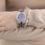 Guess Confetti Multicolored Dial Silver Steel Strap Watch For Women - W0774L1 Buy Now By Guess
