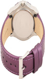 Guess Limelight Quartz Silver Dial Purple Leather Strap Watch For Women - W0775L6 Buy Now By Guess