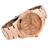 Guess Studio Rose Gold Dial Rose Gold Steel Strap Watch For Women - W0778L3 Buy Now By Guess