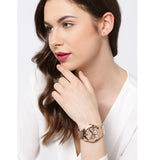 Guess Studio Rose Gold Dial Rose Gold Steel Strap Watch For Women - W0778L3 Buy Now By Guess