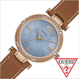 Guess Park Avenue Blue Dial Brown Leather Strap Watch for Women - W0838L2 Buy Now By Guess