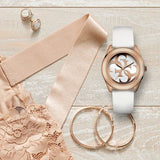 Guess G Twist White & Gold Dial White Silicone Strap Watch For Women - W0911L5 Buy Now By Guess