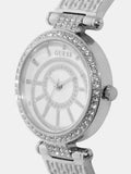 Guess Muse Quartz White Dial Silver Steel Strap Watch For Women - W1008l1 Buy Now By Guess