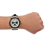 Guess Legacy White Dial Black Rubber Strap Watch For Men - W1049G3 Buy Now By Guess