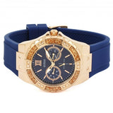 Guess Limelight Blue Dial Blue Silicone Strap Watch For Women - W1053L1 Buy Now By Guess