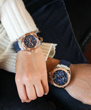 Guess Legacy Analog Blue Dial Blue Denim Strap Watch for Men - W1058G1 Buy Now By Guess