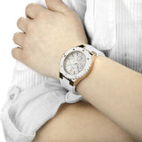 Guess Overdrive Analog White Dial White Rubber Strap Watch for Women - W10614L2 Buy Now By Guess