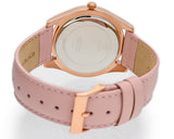 Guess Wonderlust Beige Dial Pink Leather Strap Watch for Women - W1065L1 Buy Now By Guess