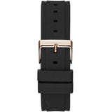 Guess Overdrive Black Dial Black Rubber Strap Watch for Women - W0149L4 Buy Now By Guess