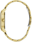 Guess Bedazzle Diamonds Gold Dial Gold Steel Strap Watch For Women - W1097L2 Buy Now By Guess