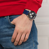 Guess Odyssey Multifunction Blue Dial Blue Rubber Strap Watch For Men - W1108G4 Buy Now By Guess