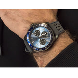 Guess Odyssey Blue Dial Grey Rubber Strap Watch For Men - W1108G6 Buy Now By Guess