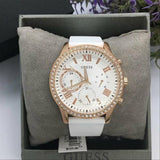Guess Solar White Dial White Rubber Strap Watch For Women - W1135L1 Buy Now By Guess