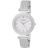 Guess Quartz Silver Dial Silver Mesh Bracelet Watch For Women - W1152L1 Buy Now By Guess