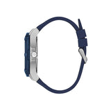 Guess Genesis Multi Function Analog Blue Dial Blue Rubber Strap Watch For Men - W1254G1 Buy Now By Guess