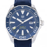 Tag Heuer Aquaracer Calibre 5 Automatic Blue Dial Blue Rubber Strap Watch for Men - WAY201B.FT6150 Buy Now By Tag Heuer