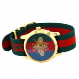 Gucci G Timeless Quartz Green & Red Dial Green & Red NATO Strap Watch For Men - YA126487A Buy Now By Gucci