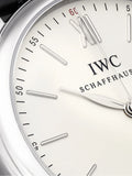 IWC Portofino Automatic White Dial Black Leather Strap Watch for Men - IW356501 Buy Now By IWC