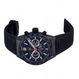 Tag Heuer Carrera Chronograph Steel & Ceramic Black Dial Black Rubber Strap Watch for Men - CBG2090.FT6145 Buy Now By Tag Heuer