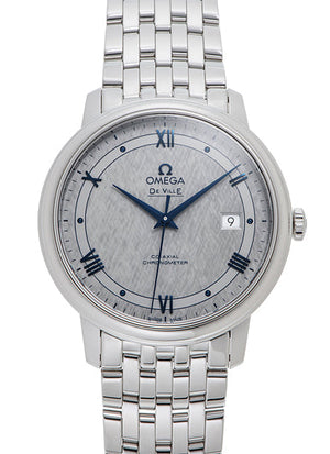 Omega De Ville Prestige Co-Axial Grey Dial Silver Steel Strap Watch for Men - 424.10.40.20.06.002 Buy Now By Omega