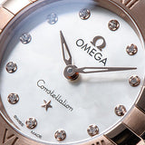 Omega Constellation Manhattan Quartz Diamonds Mother of Pearl Dial Two Tone Steel Strap Watch for Women - 131.20.25.60.55.001 Buy Now By Omega