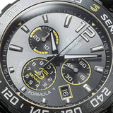 Tag Heuer Formula 1 Chronograph Senna Black Dial Black Leather Strap Watch for Men - CAZ101AJ.FC6487 Buy Now By Tag Heuer