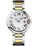 Cartier Ballon Bleu Silver Dial Two Tone Steel Strap Watch for Unisex Watch - W69008Z3 Buy Now By Cartier