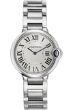 Cartier Ballon Bleu De Cartier Silver Dial Silver Steel Strap Watch for Women - W69011Z4 Buy Now By Cartier