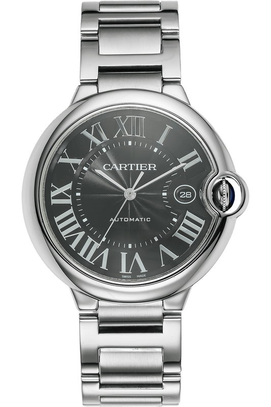 Cartier Ballon Bleu de Cartier Black Dial Silver Steel Strap Watch for Men - W6920042 Buy Now By Cartier