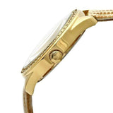 Guess Mini Triangle Quartz White Dial Gold Leather Strap Watch For Women - W70015l1 Buy Now By Guess